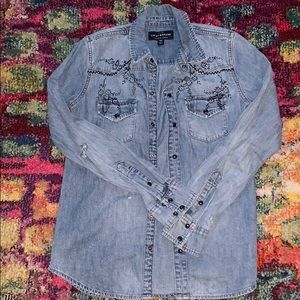 Women’s Lucky Brand denim button up